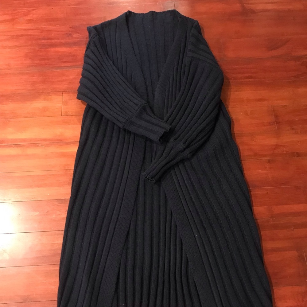 Navy blue long jacket